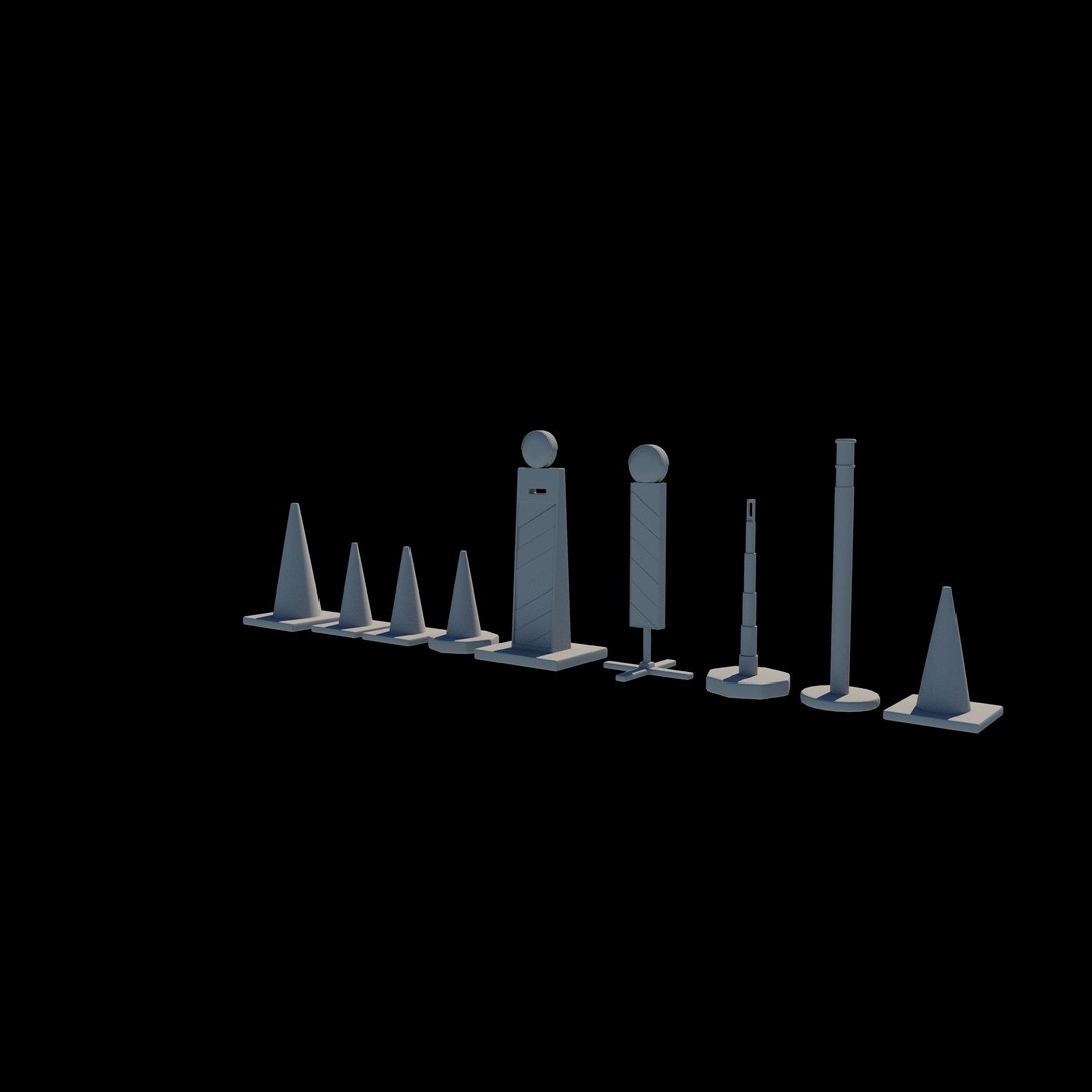 Traffic Cone 3D Model Model - TurboSquid 2413561