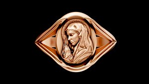 Virgin Mary ring 3D model