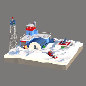 antarctic scene 3D model