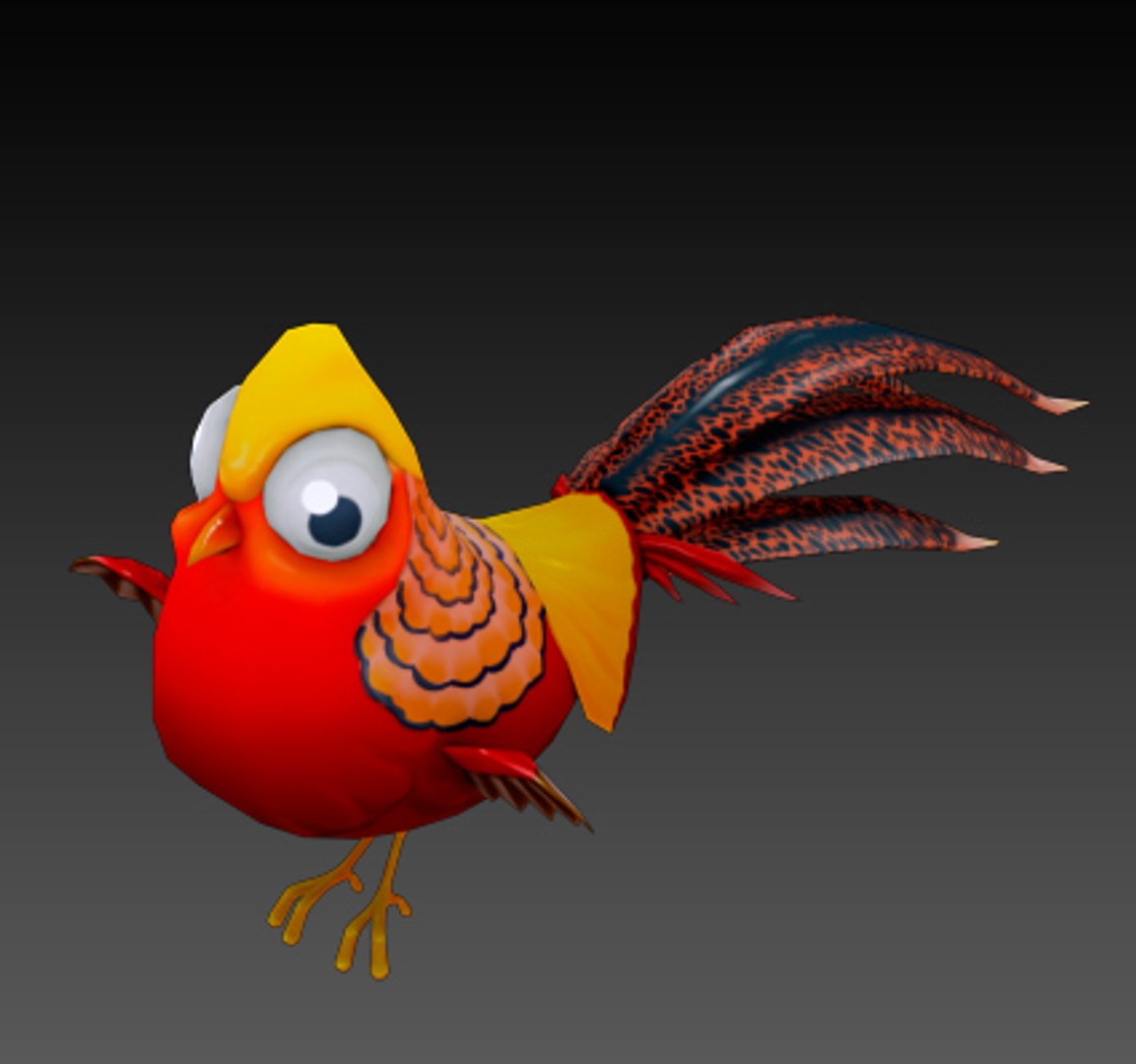 3D Golden Pheasant Bird - TurboSquid 1483477