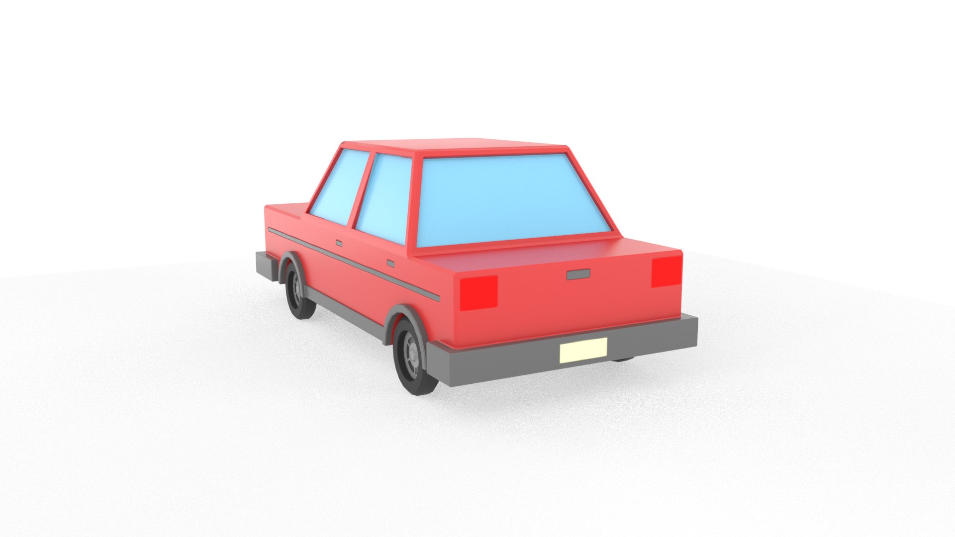 3D Low-poly Car 3d Model - Cartoon Car Low-poly - Rigged Car Model Low ...