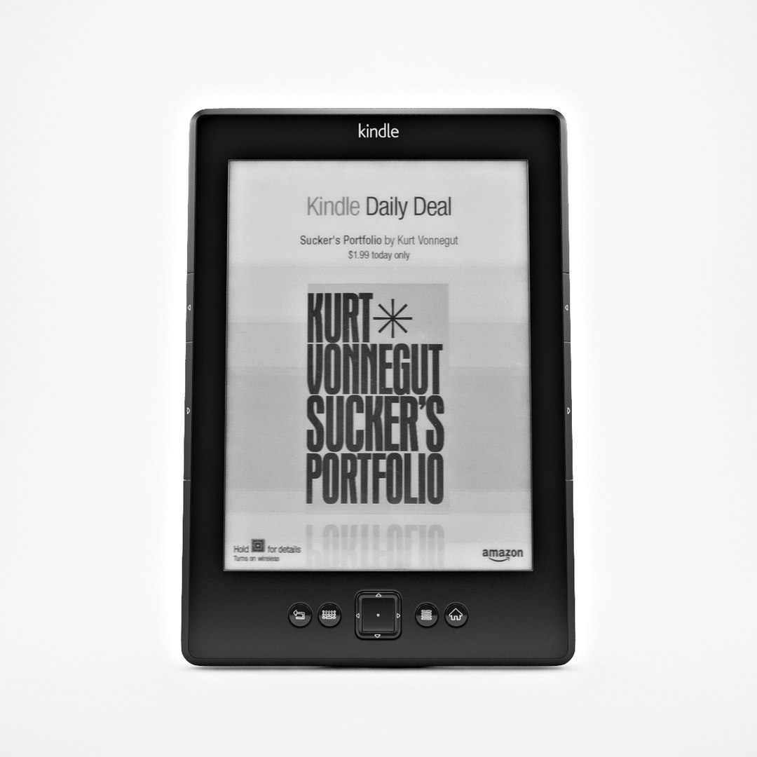 3d Realistic Amazon Kindle 5 Model