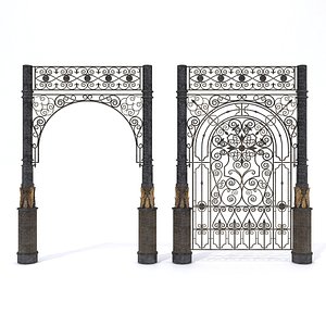 3D wrought lattice portal model