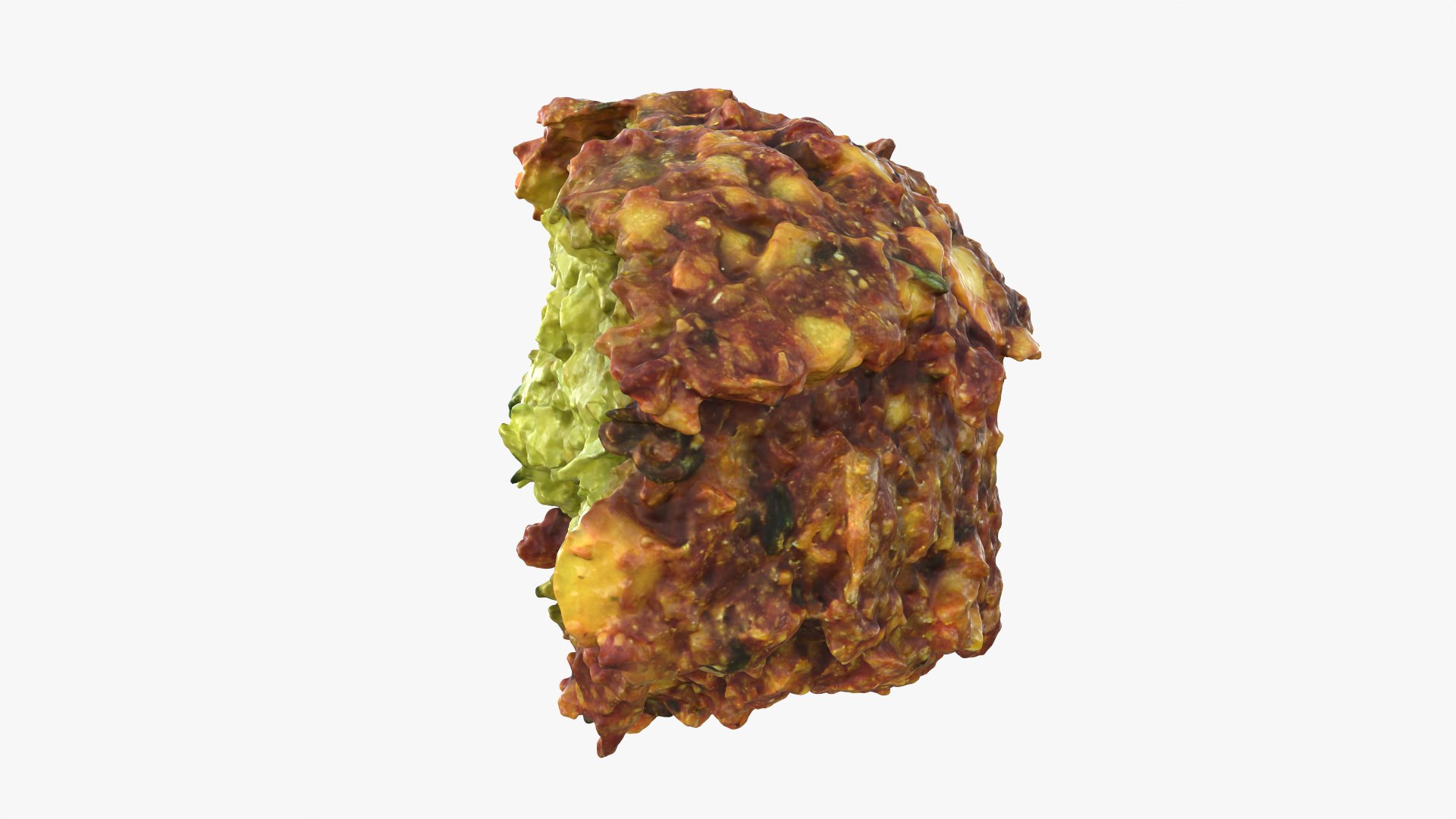 3D Falafel Half https://p.turbosquid.com/ts-thumb/eZ/uNo3Yd/dS/falafelcut_0007/png/1750148593/1920x1080/fit_q87/1c7612cfba7d3af1bbcd77b87d0642c5b9ce4367/falafelcut_0007.jpg