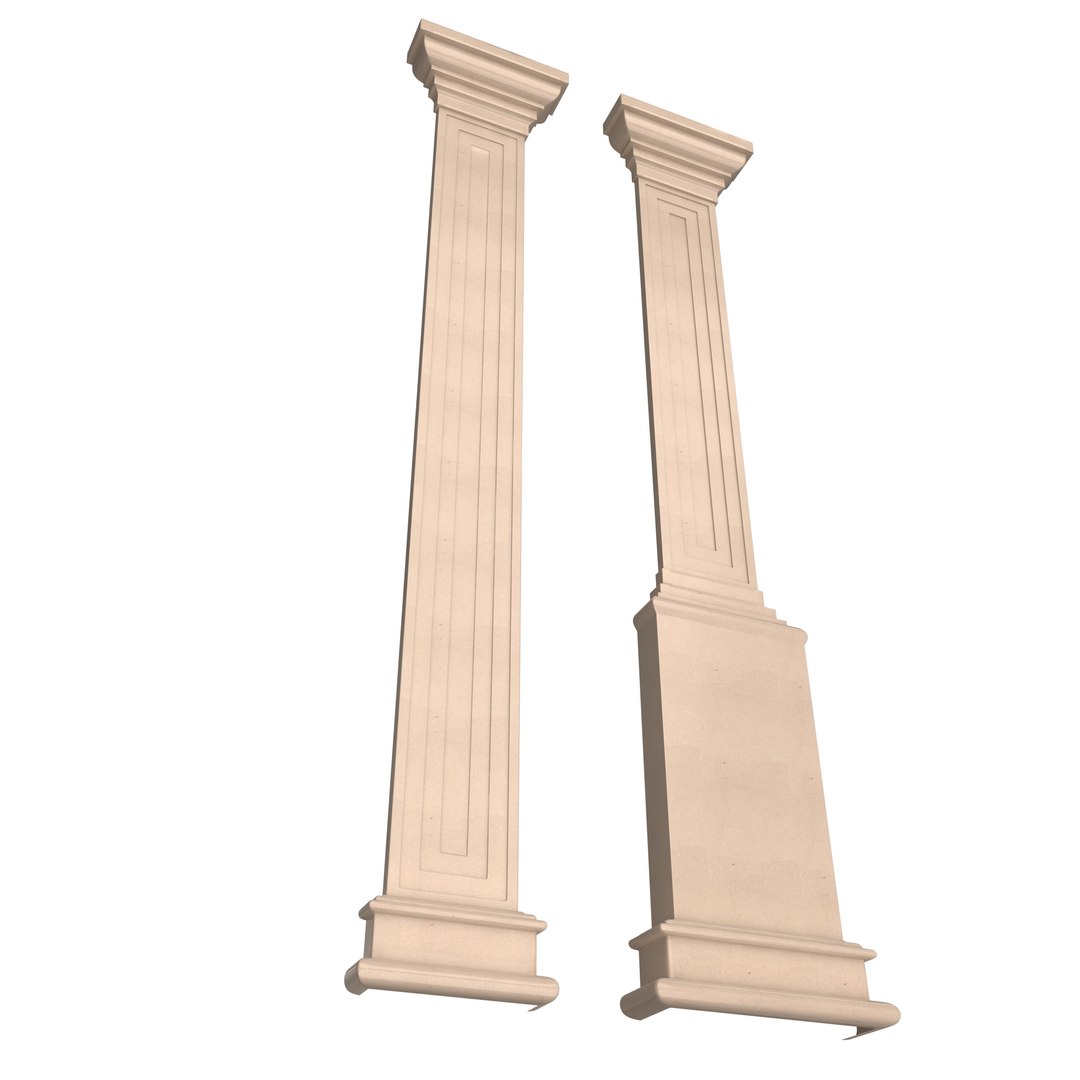 Interior-Exterior Pilasters 3D Model - TurboSquid 1813369