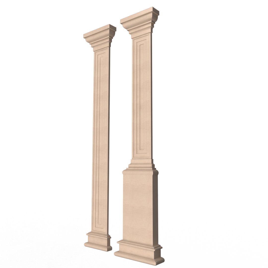 Interior-Exterior Pilasters 3D Model - TurboSquid 1813369