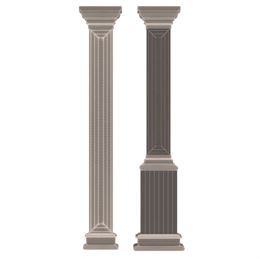 Interior-Exterior Pilasters 3D Model - TurboSquid 1813369