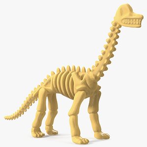 3D Diplodocus Skeleton Toy