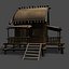 beach cottage 3d model