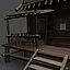 beach cottage 3d model
