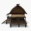 beach cottage 3d model
