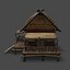 beach cottage 3d model