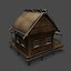 beach cottage 3d model