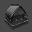 beach cottage 3d model