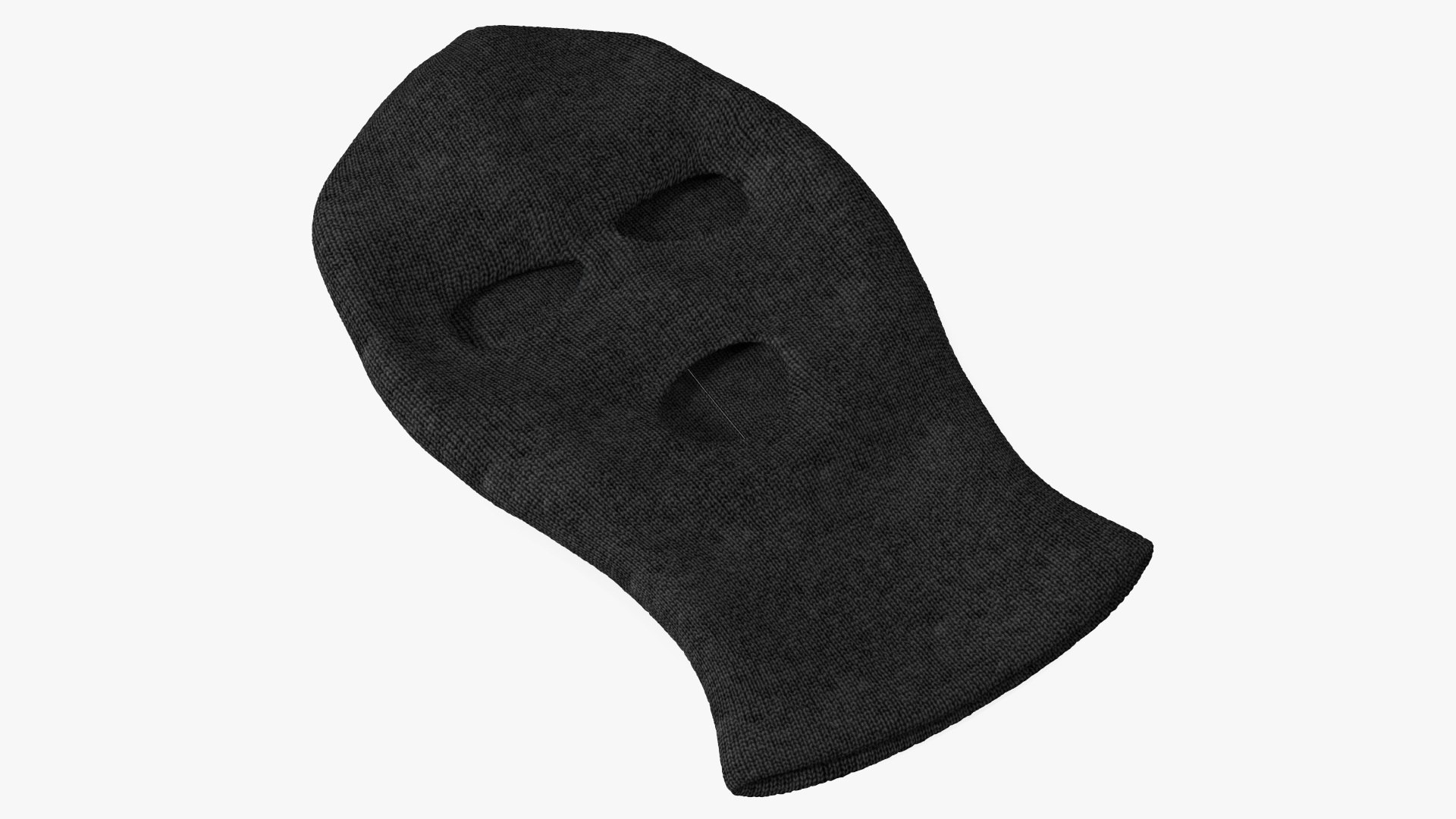 3D Thief Hat Balaclava Laying Black - TurboSquid 1808639