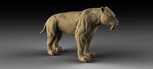 3D sabertooth print modelling