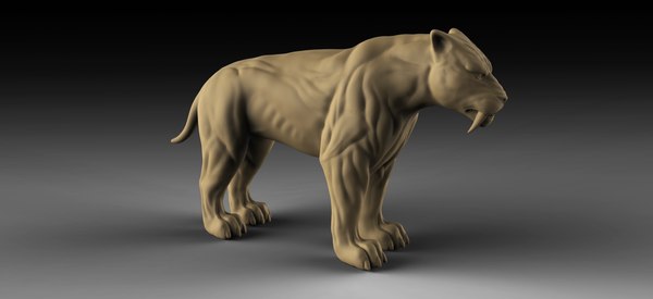 3D sabertooth print modelling