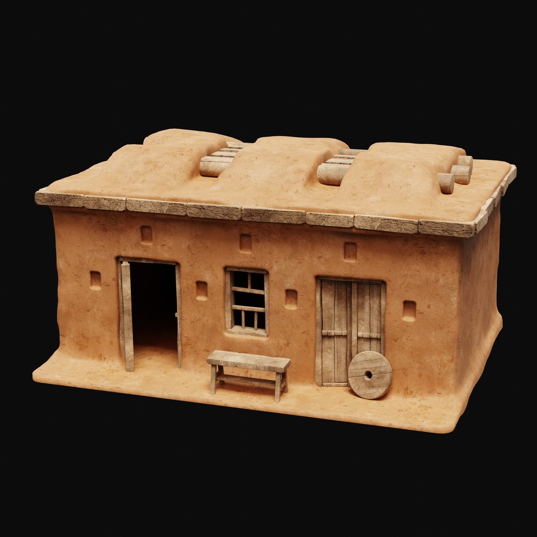 3D MUD CLAY DESERT EGYPTIAN ARAB HOUSE HUT SHELTER COLLECTION ...
