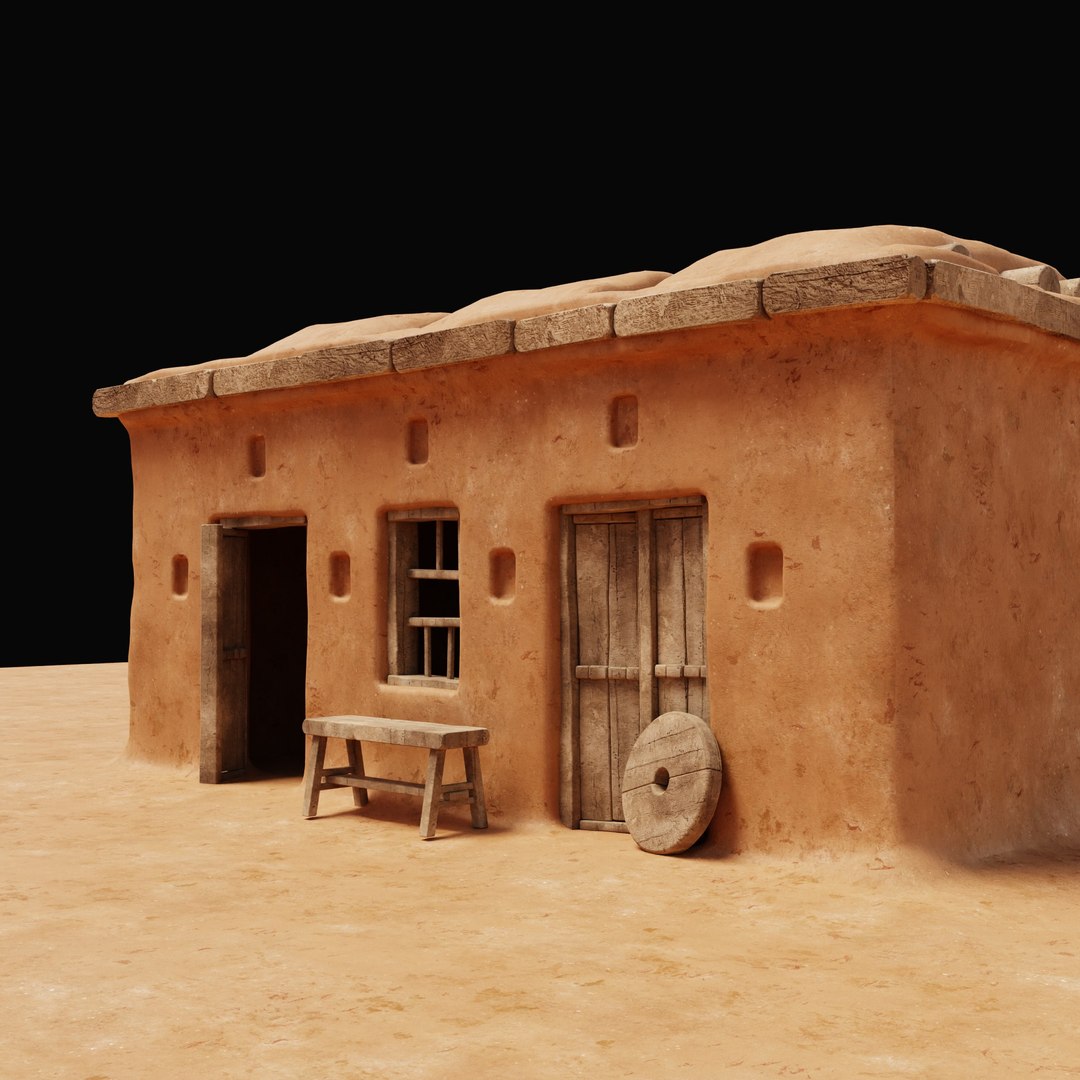 3D MUD CLAY DESERT EGYPTIAN ARAB HOUSE HUT SHELTER COLLECTION ...