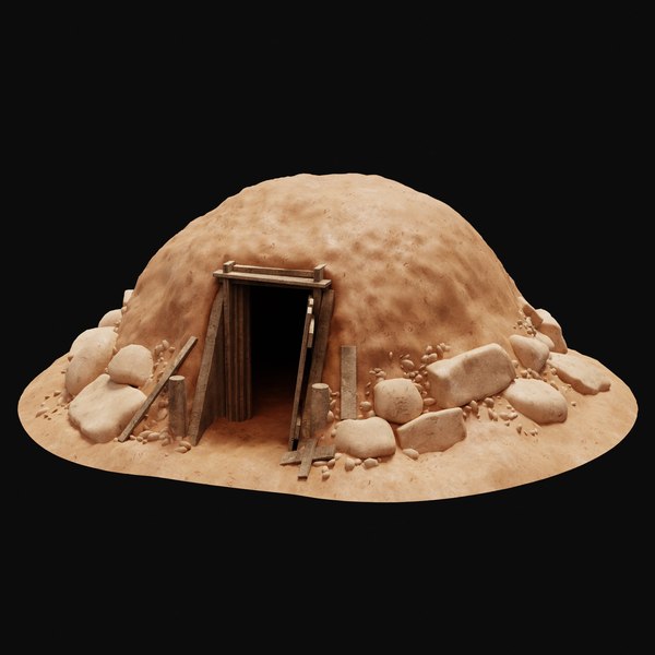 modelo 3d COLECCIÓN DE REFUGIO DE CASA ÁRABE EGIPCIA DEL DESIERTO