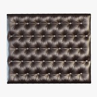 Capitone leather wall panel