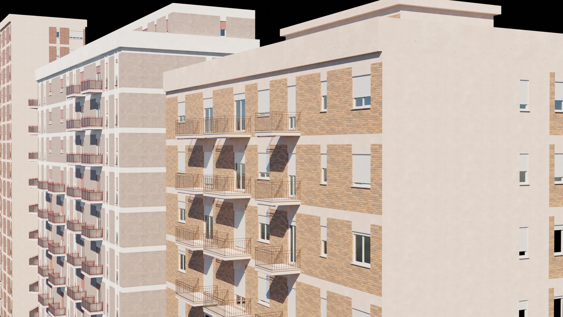 3D Model Modular Residential Building Pack - TurboSquid 2114563
