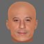 Vin Diesel Head - Lowpoly head for game