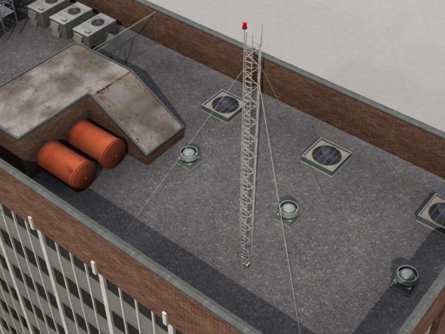 Office Block 3d Model