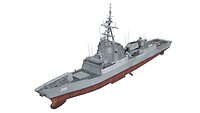 HMAS Hobart game ready model