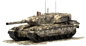 challenger battle tank falcon 3d model