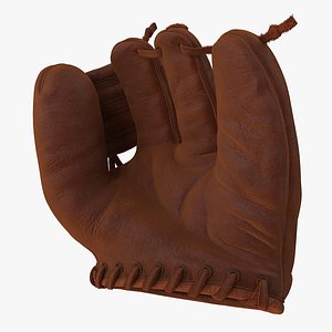 shoeless joe vintage baseball glove 3D model