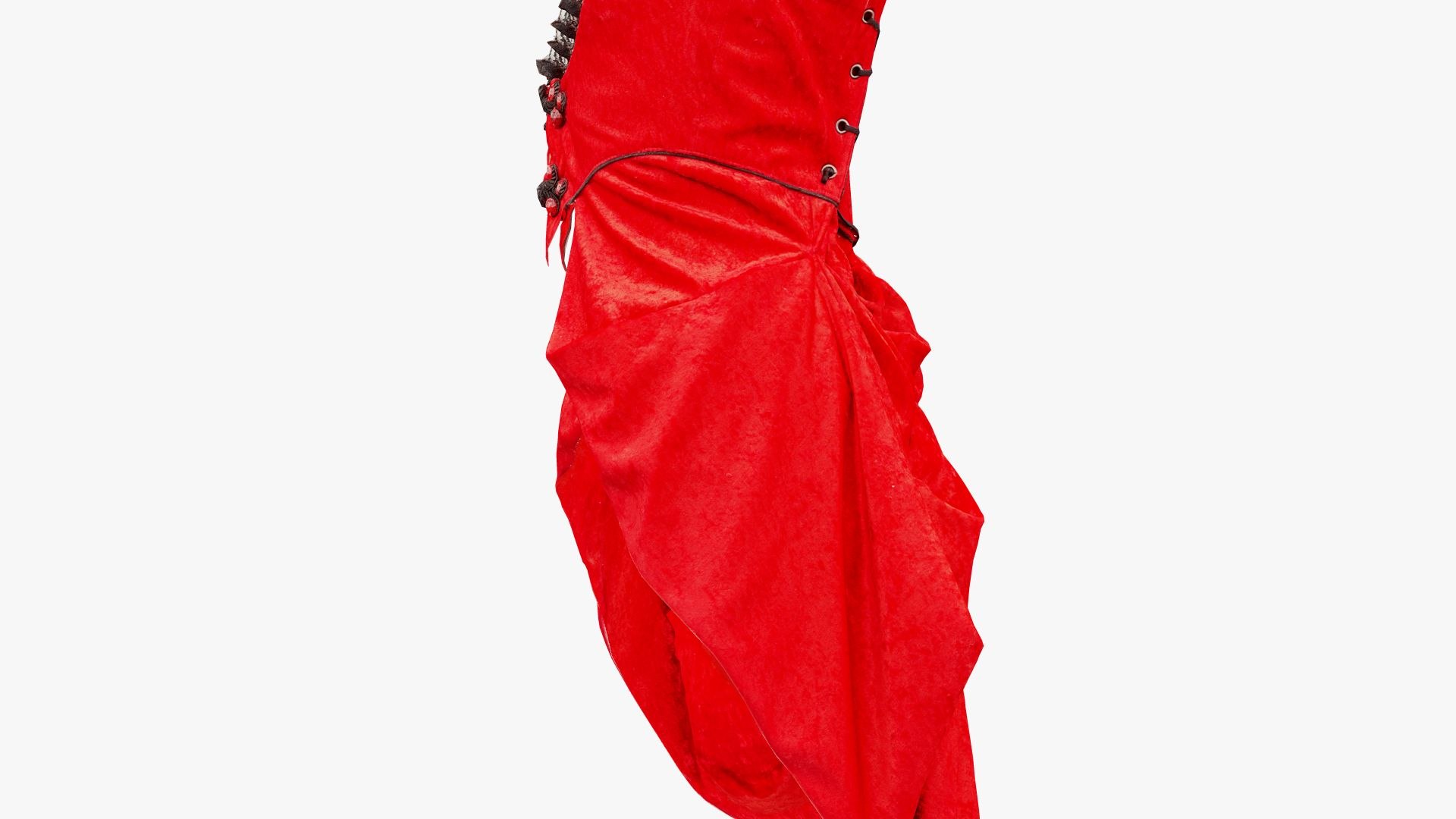 3D French Cancan Dress Model TurboSquid 1850668