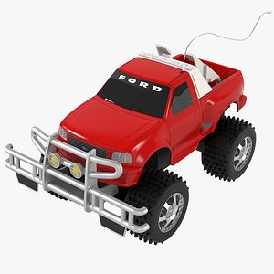 realistic toy rc car 3D model