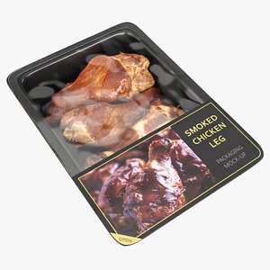 Smoked small chicken leg in packaging 01