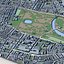 Kensington Gardens, London – 3D-Modell des königlichen Parks mit italienischen Gärten und Albert Memorial