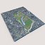 Kensington Gardens, London – 3D-Modell des königlichen Parks mit italienischen Gärten und Albert Memorial