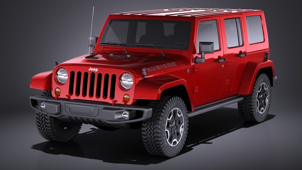 3d 3ds wrangler unlimited jeep