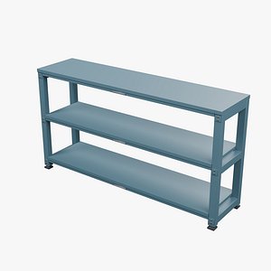 3D Steel Workshop Equipment Stand - 1400 x 350 x 750 mm model