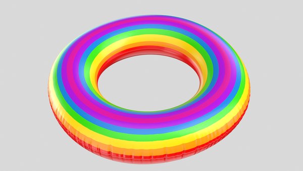 3D Inflatable Rainbow Ring model - TurboSquid 1761387