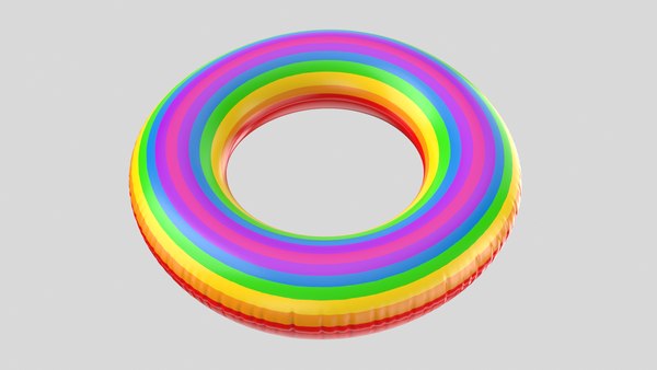 3D Inflatable Rainbow Ring model - TurboSquid 1761387