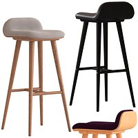 Oslo Home Venice and Black Capa Barstools