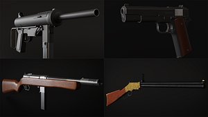 Vintage Gun Pack 3D