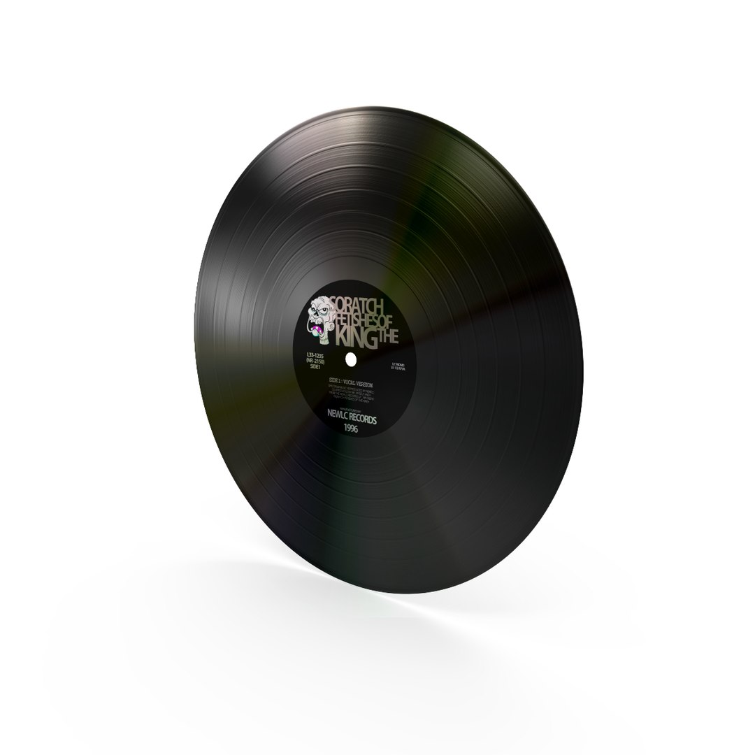 3d Model Vinyl Disc V 2