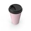 ピンクのコーヒーカップ