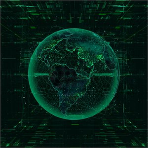 Hologram Planet Earth For Cinema4d