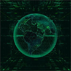 Hologram Planet Earth For Cinema4d