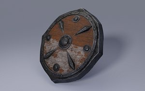 3D Old shield