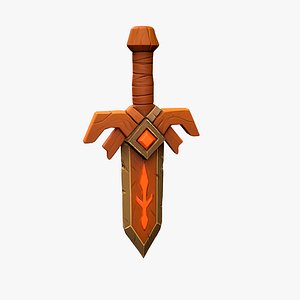 3D model Ember Blade Fantasy Sword 2