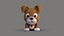 Dessin animé mignon de chien