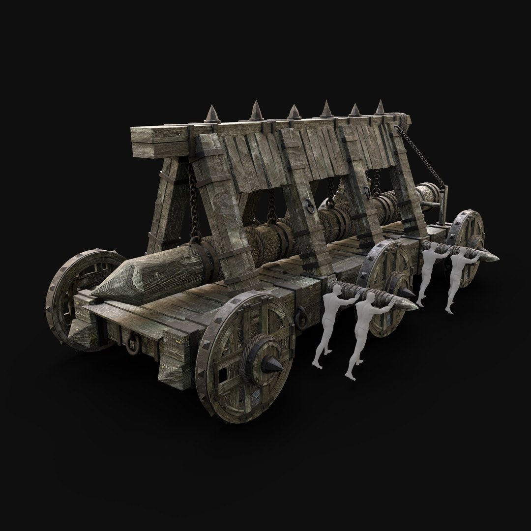 SIEGE ENGINE COLLECTION TREBUCHET BALISTA CATAPULT BATTERING RAM model https://p.turbosquid.com/ts-thumb/eb/DJSuRf/7m/ram_render4/jpg/1646241530/1920x1080/fit_q87/0fb72fcf1044cc4137f0bb506a0d83e9c2d4f86f/ram_render4.jpg